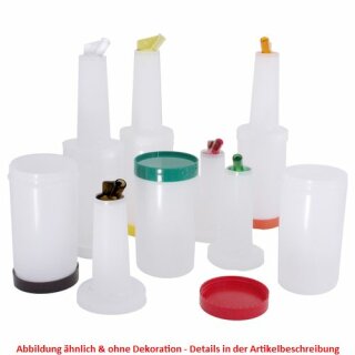 Getränkemix-/ Vorratsbehälter 1 l Ausguss & Deckel: BRAUN Behälter : Weiß