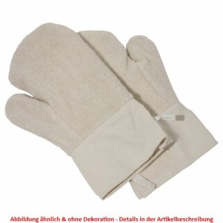 Paar Backhandschuhe 30 cm mit kurzer Stulpe