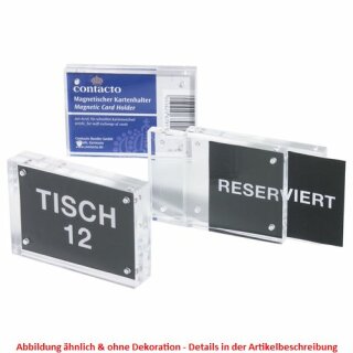 Acryl-Kartenhalter, magnetisch