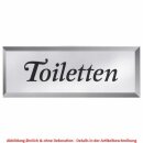 Schild TOILETTEN mit Pfeil