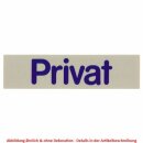 Wortschild PRIVAT