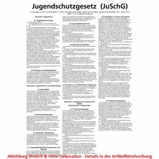 Aushang Jugendschutzgesetz