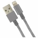 Fontastic Lightning Datenkabel Elox (Nylon), 1m, Space Grau